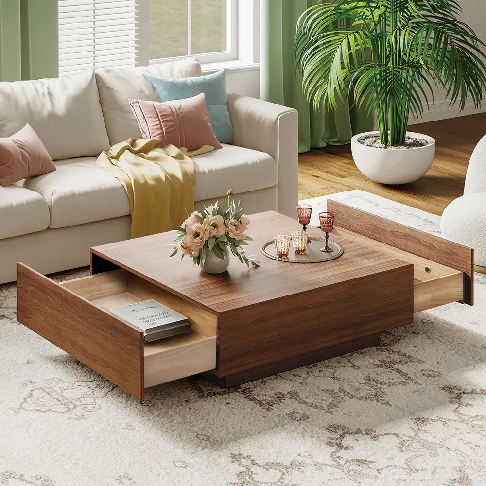 minimalist wood coffee table design