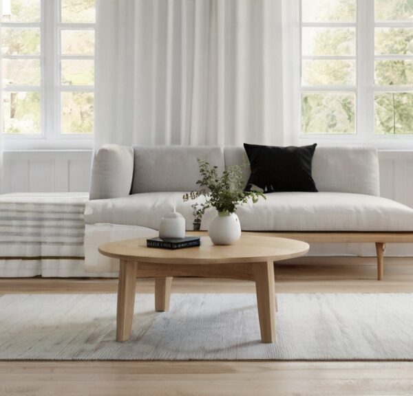 Small Apartment Living: Stylish Scandinavian Coffee Table for Tiny Spaces