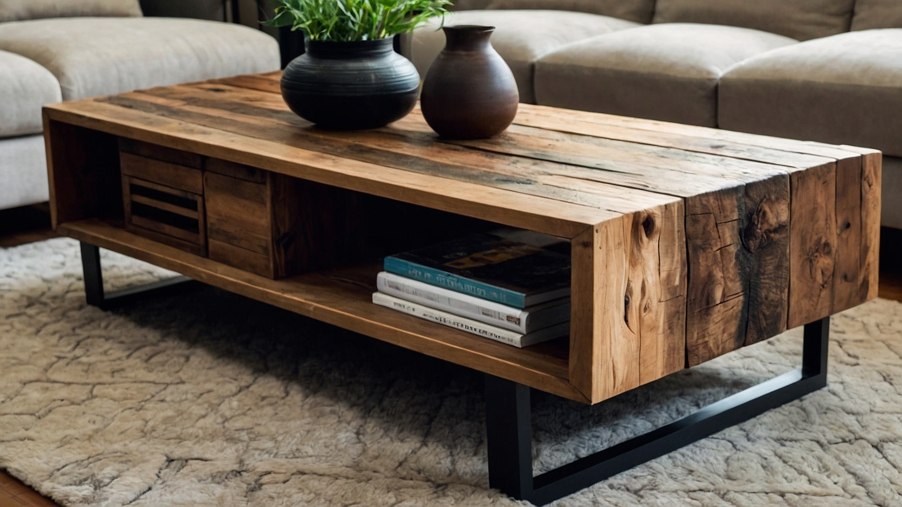 Default Minimalist house Wood Coffee Table Modern Style Timel 2 2