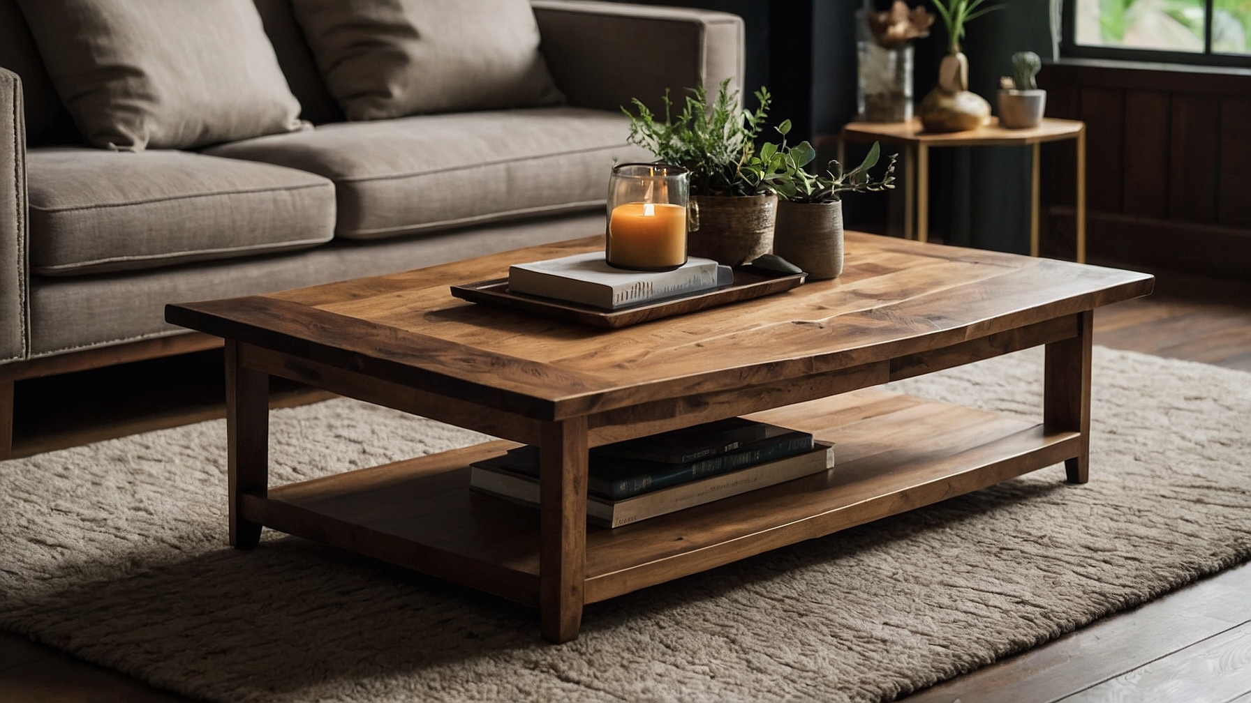 Default Minimalist house Wood Coffee Table Modern Style Timel 3 3