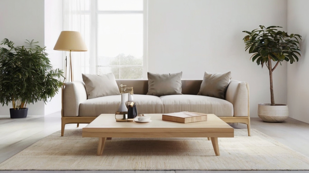 Default large size and minimalist living room Light Wood Coff 0
