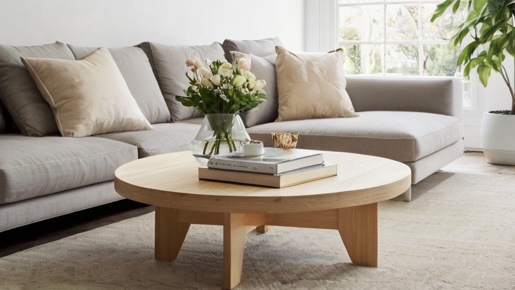Default large size and minimalist living room Light Wood Coff 1 1