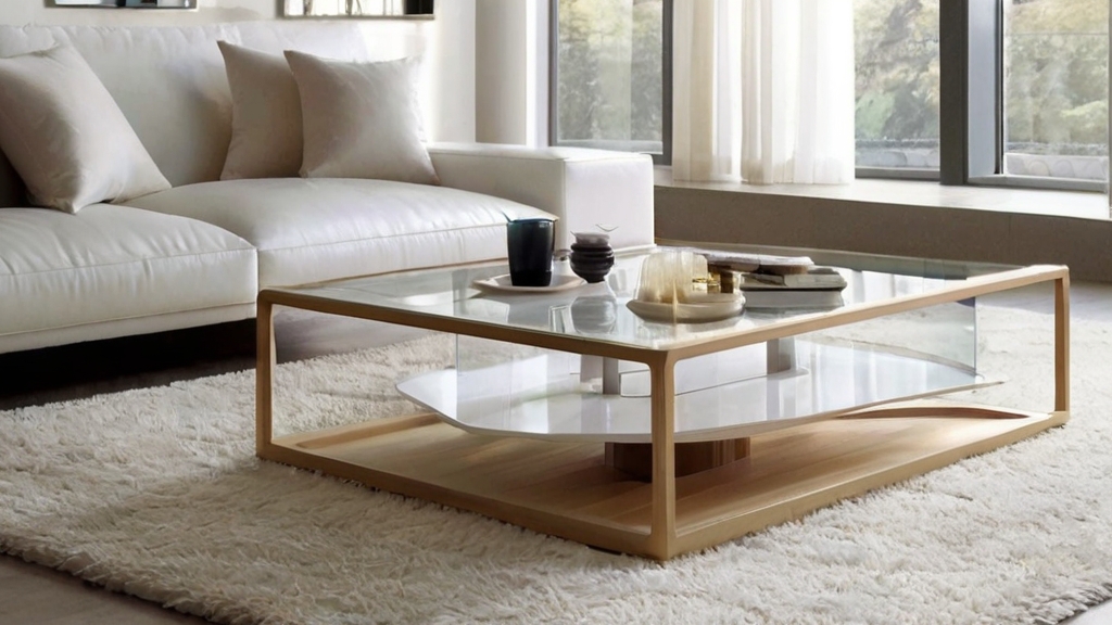 Default large size and minimalist living room Light Wood Coff 1 3