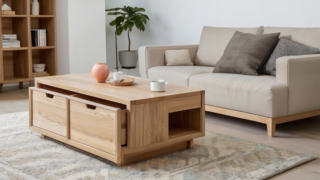 Default large size and minimalist living room Light Wood Coff 3 2