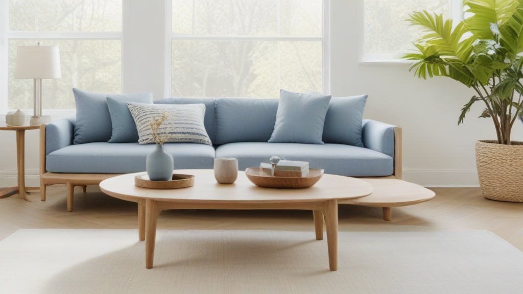 Default minimalist living room with soft blue charm sofa Natur 2 1