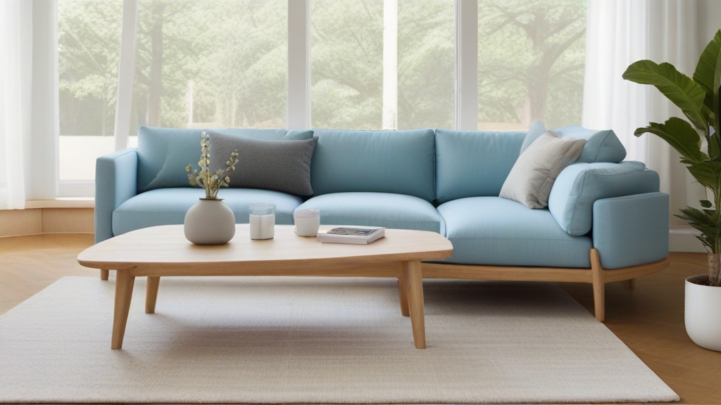 Default minimalist living room with soft blue charm sofa Natur 3 1