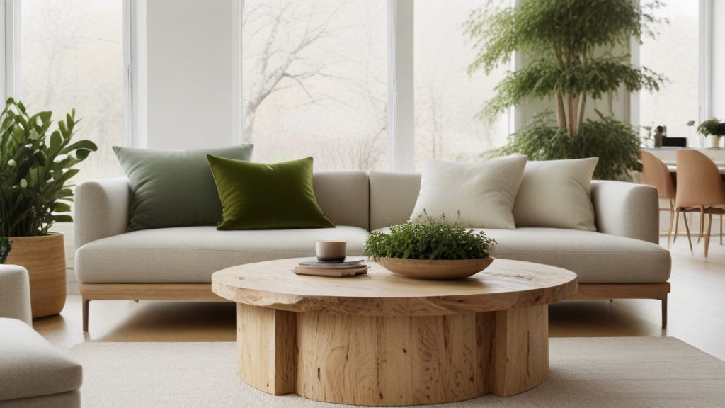 Default minimalist living room with soft green charm sofa Natu 1 1