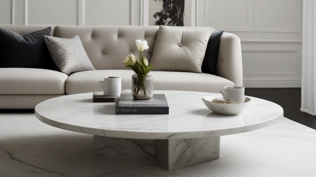 Default minimalist room and sofa Modern Marble Coffee Table Id 3