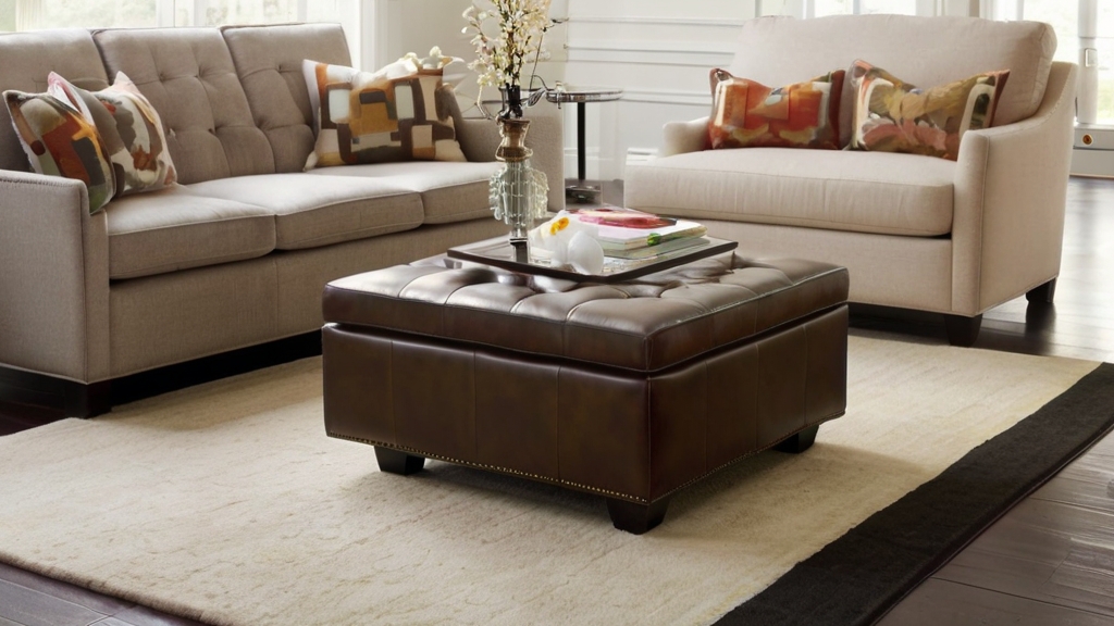 44 Best Leather Ottoman Coffee Table: Stylish and Functional