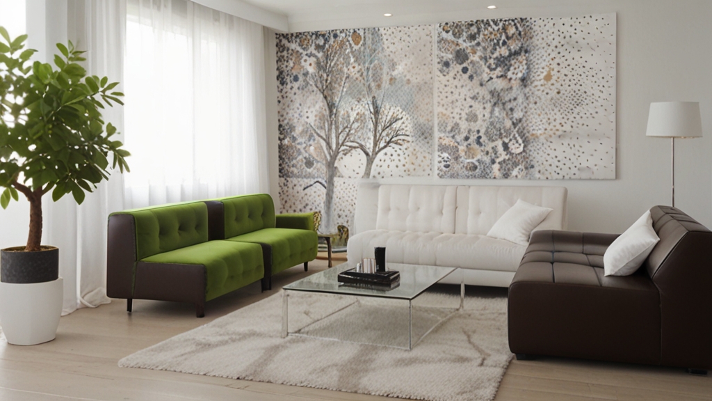 Default wide angle living room with decorative wall painting a 0 13
