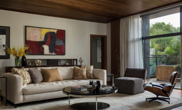 Default Contemporary and Modern living room with art pieces 1