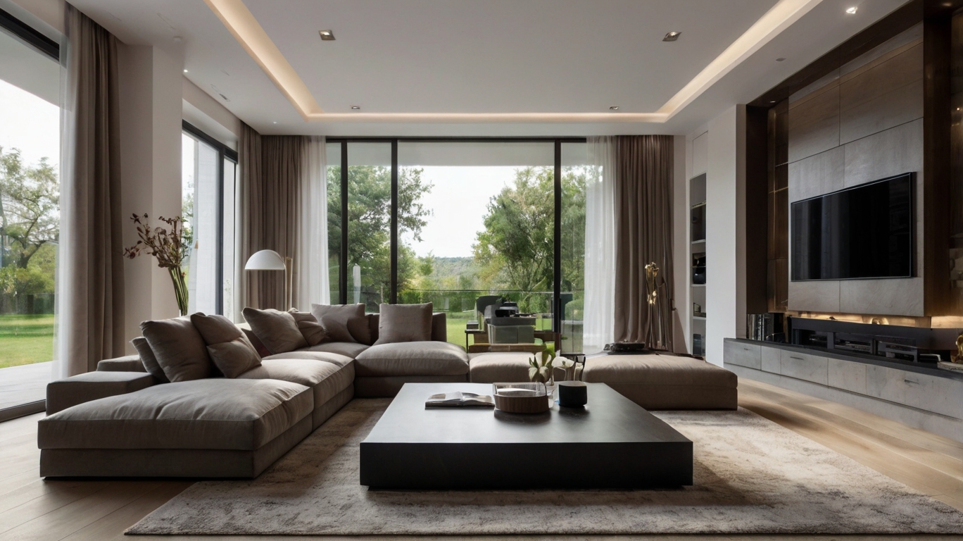 Default minimalist living room with Cozy House Design with the 2