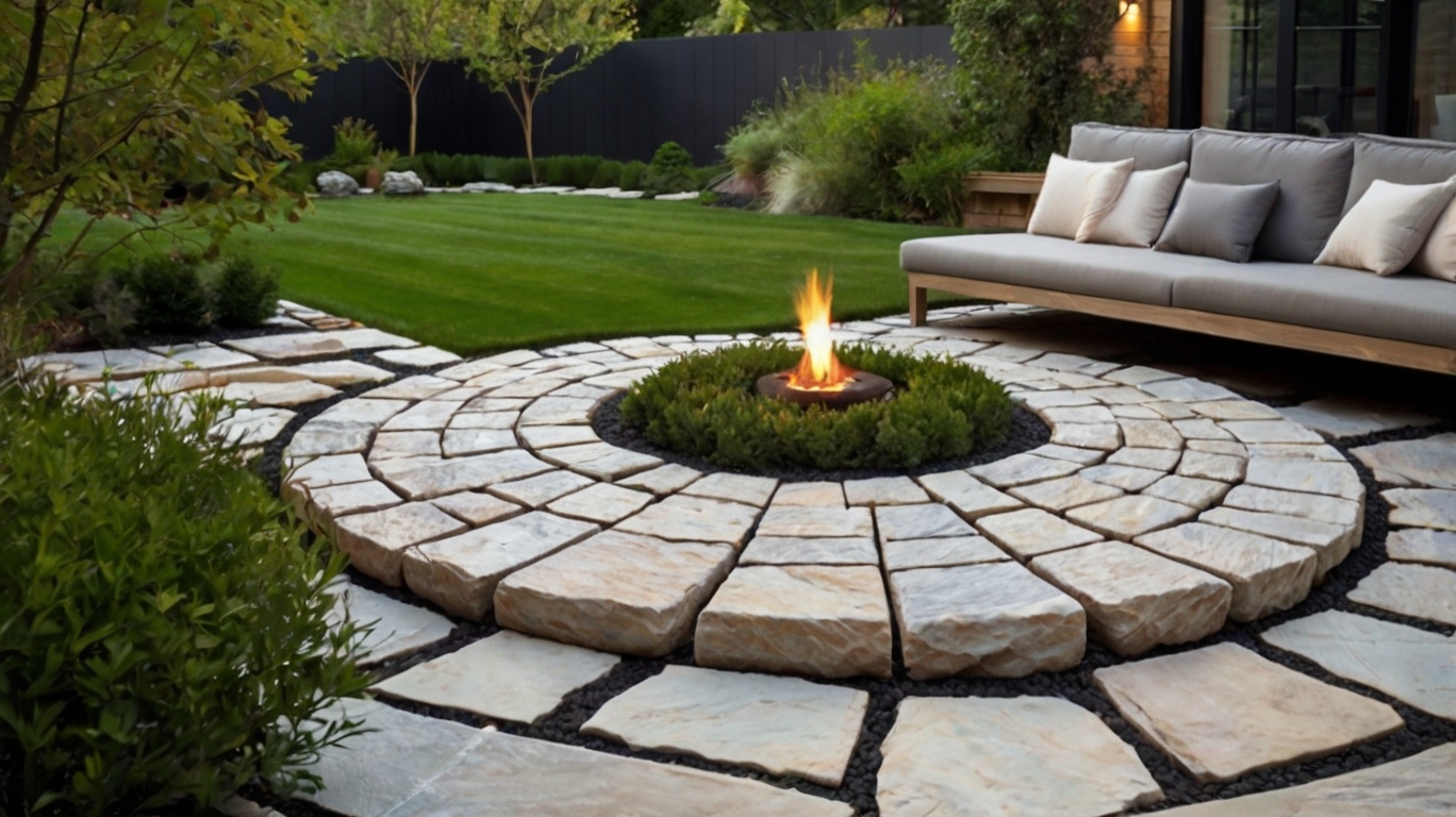 Default Minimalist house Natural Stone Patio Ideas For The Aes 0 1