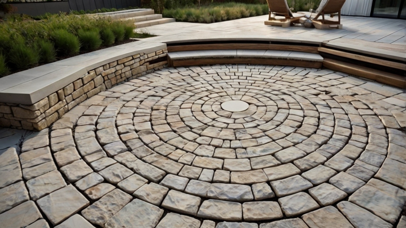 Default Minimalist house Natural Stone Patio Ideas For The Aes 1 1