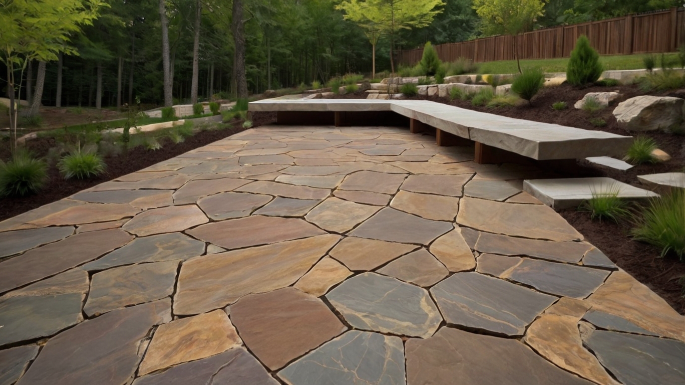 Default Minimalist house Natural Stone Patio Ideas For The Aes 2 2