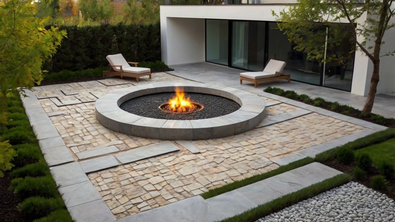 Default Minimalist house Natural Stone Patio Ideas For The Aes 3 1