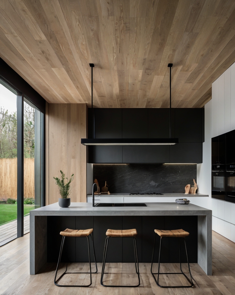 Default Minimalist house with L Shaped Kitchens Functionality 0