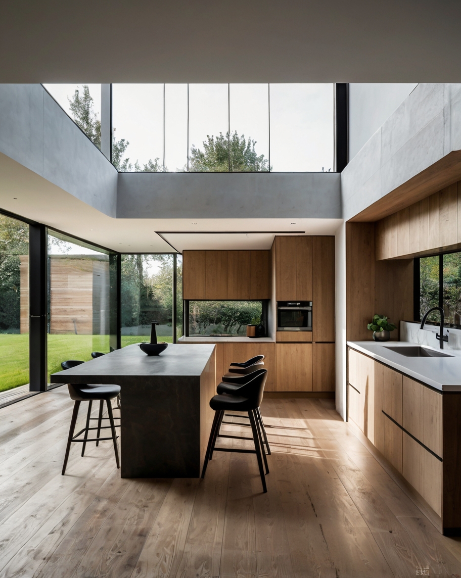 Default Minimalist house with L Shaped Kitchens Functionality 2