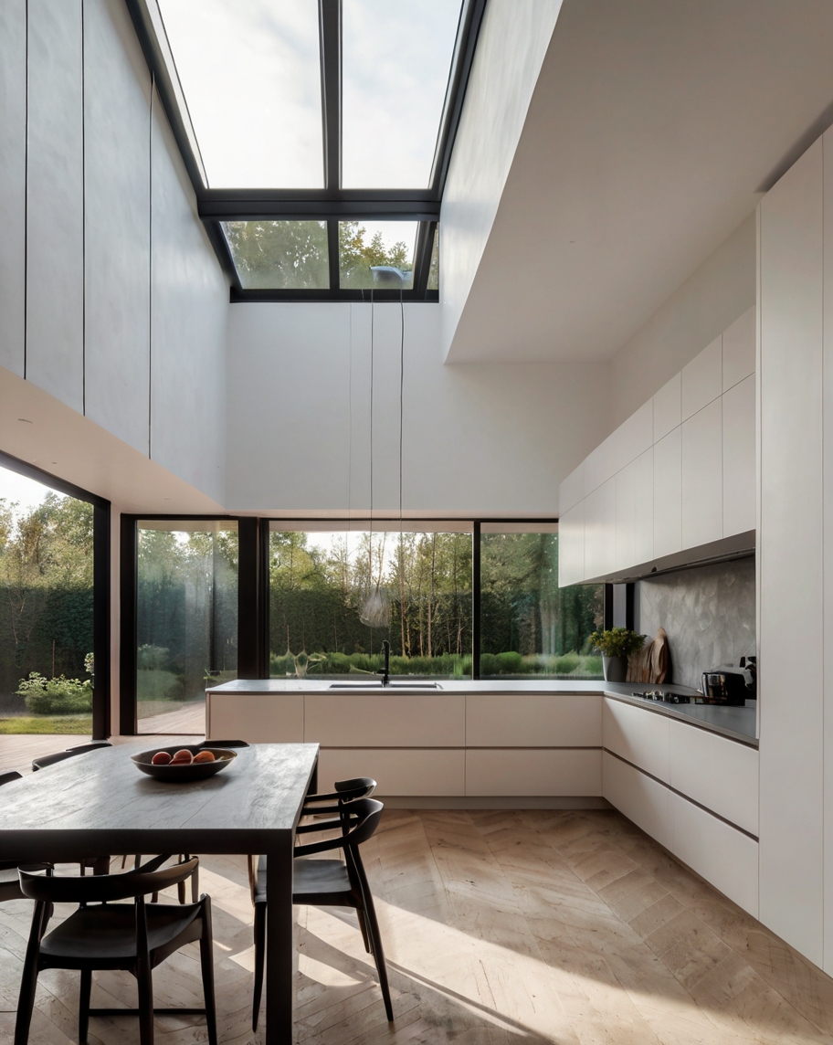 Default Minimalist house with L Shaped Kitchens Functionality 3