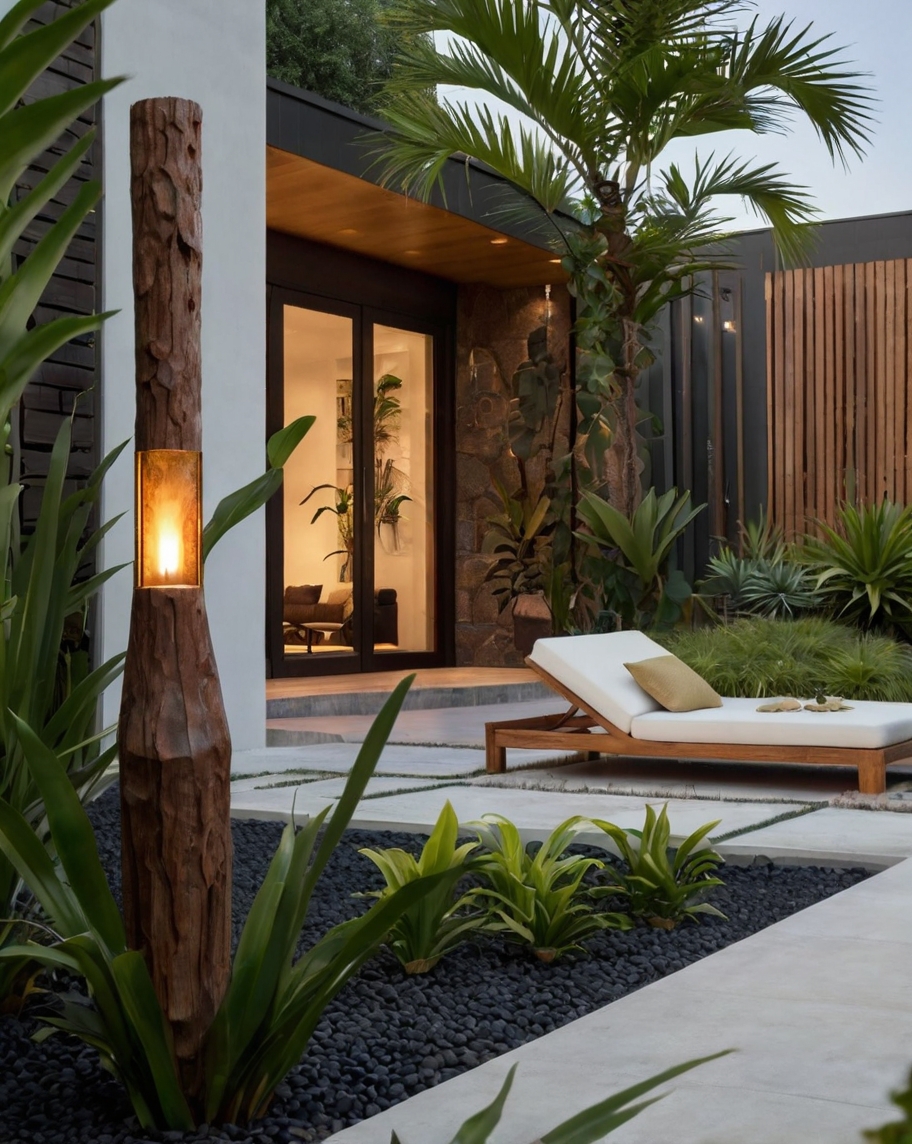 Default Minimalist house with Tropical Backyard Landscape Idea 0 3 1