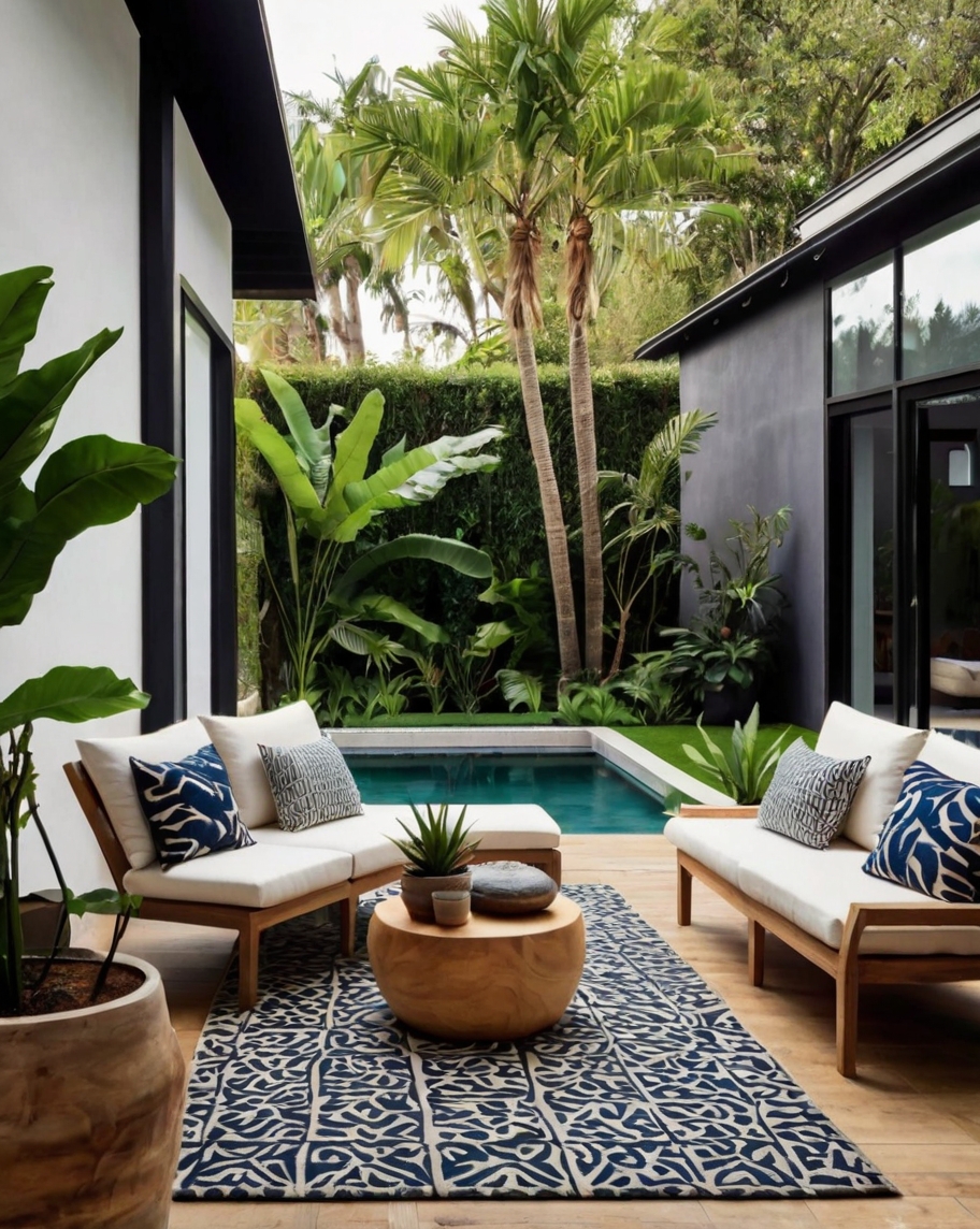 Default Minimalist house with Tropical Backyard Landscape Idea 2 6 1