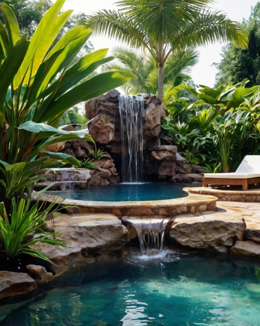 Default Tropical Backyard Landscape Ideas Water Features Pools 1