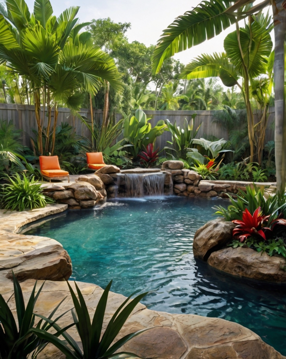 Default Tropical Backyard Landscape Ideas Water Features Pools 3