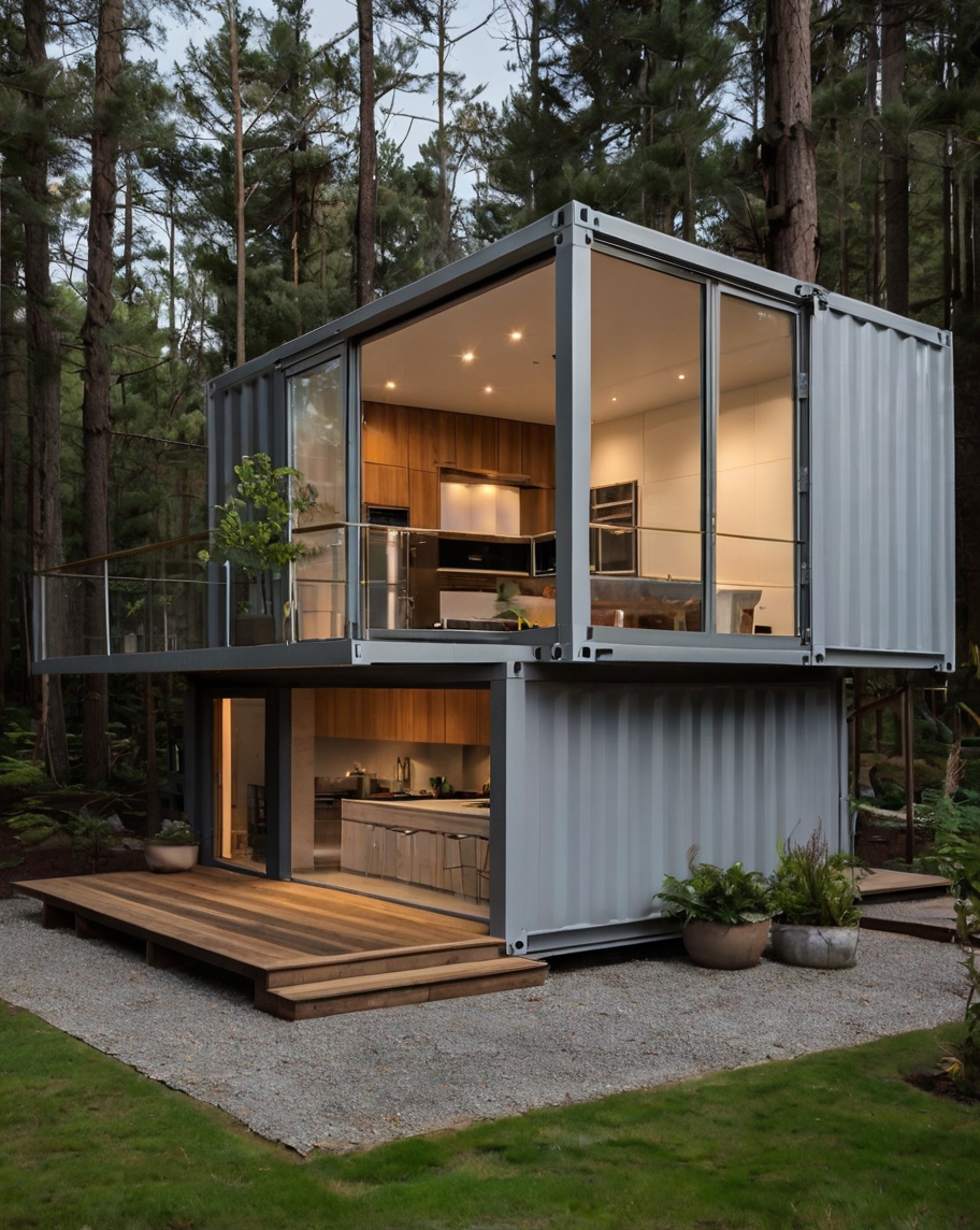 Default minimalist container house with Modern Small Kitchen B 1