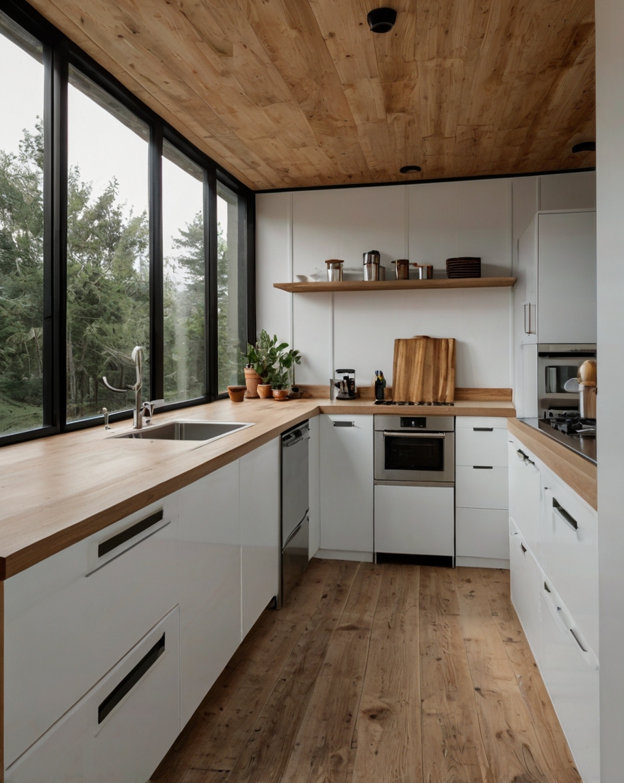 Default minimalist container house with Modern Small Kitchen S 1