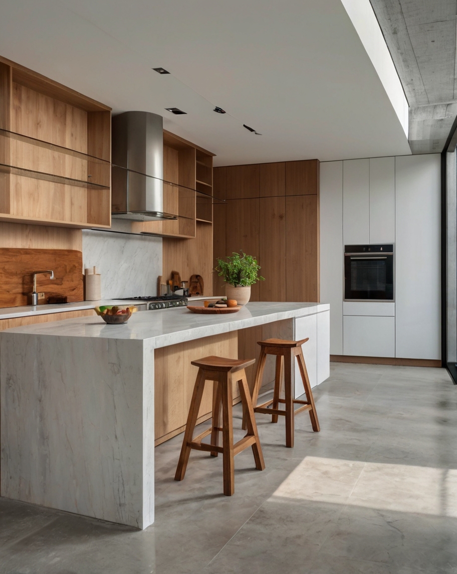 Default minimalist house with Modern Small Kitchen Vertical St 1