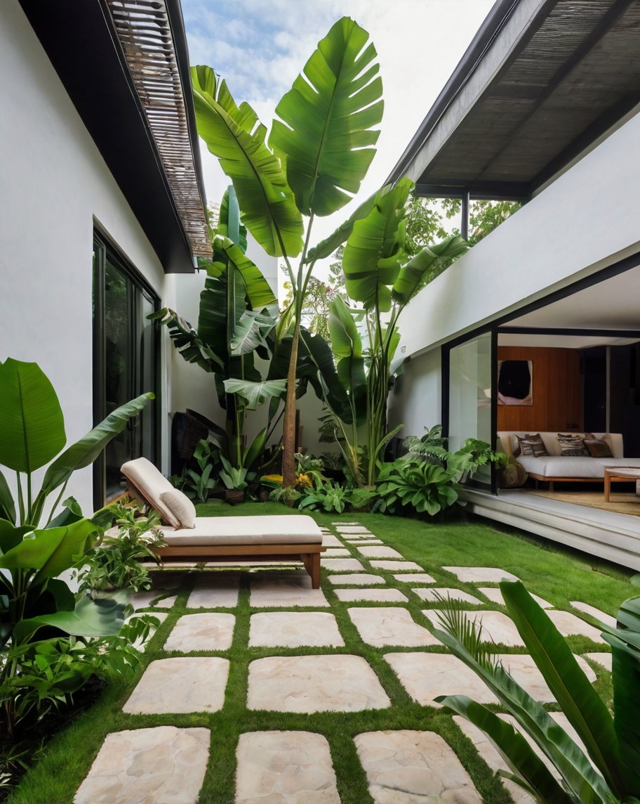 Default minimalist house with Tropical Backyard Landscape Idea 0 1