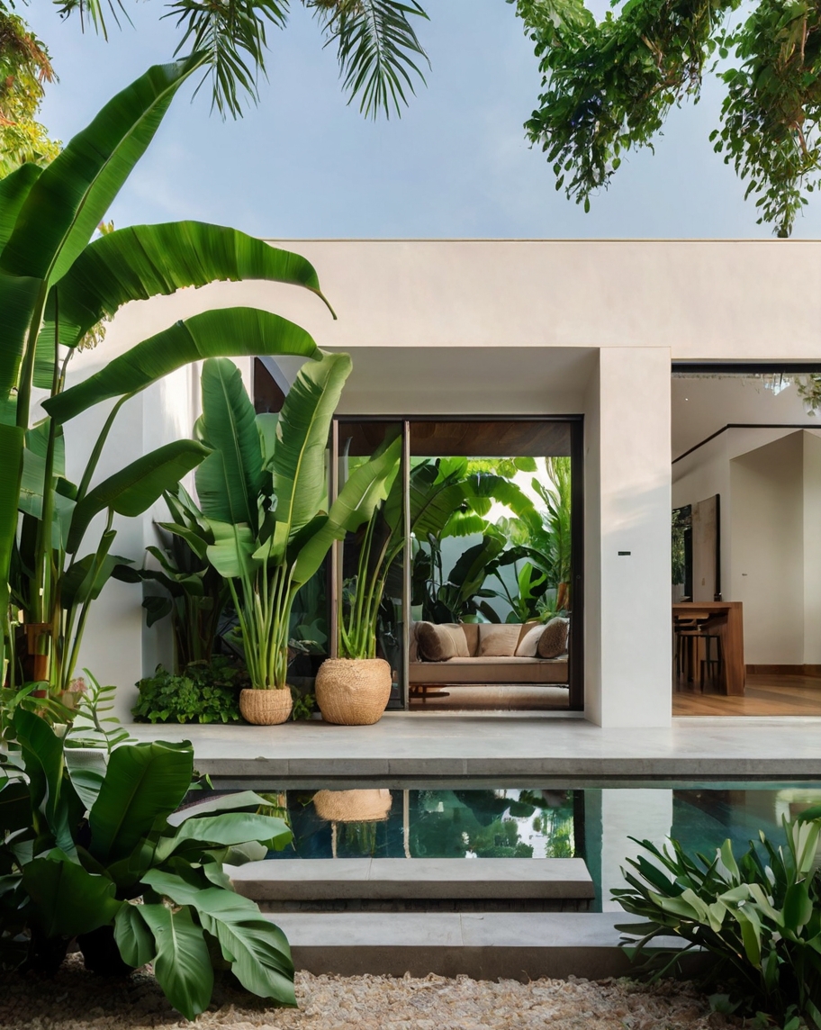 Default minimalist house with Tropical Backyard Landscape Idea 3 1