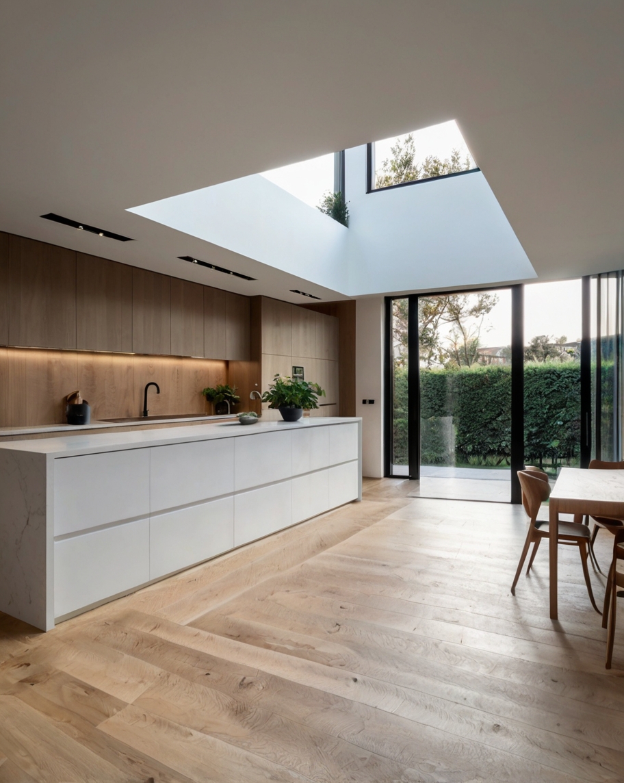 Default minimalist house with UShaped Kitchen Defined Zones 1