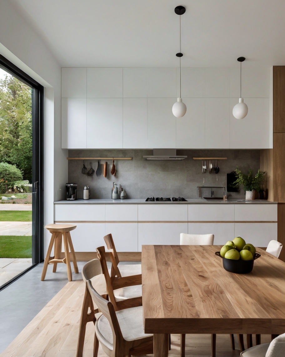 Default minimalist house with UShaped Kitchen Design Flexibili 1