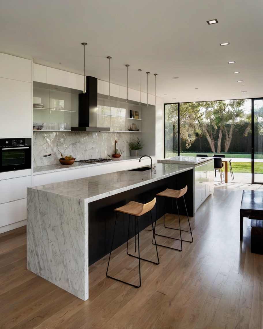 Default minimalist house with UShaped Kitchen Incorporate a Pe 1