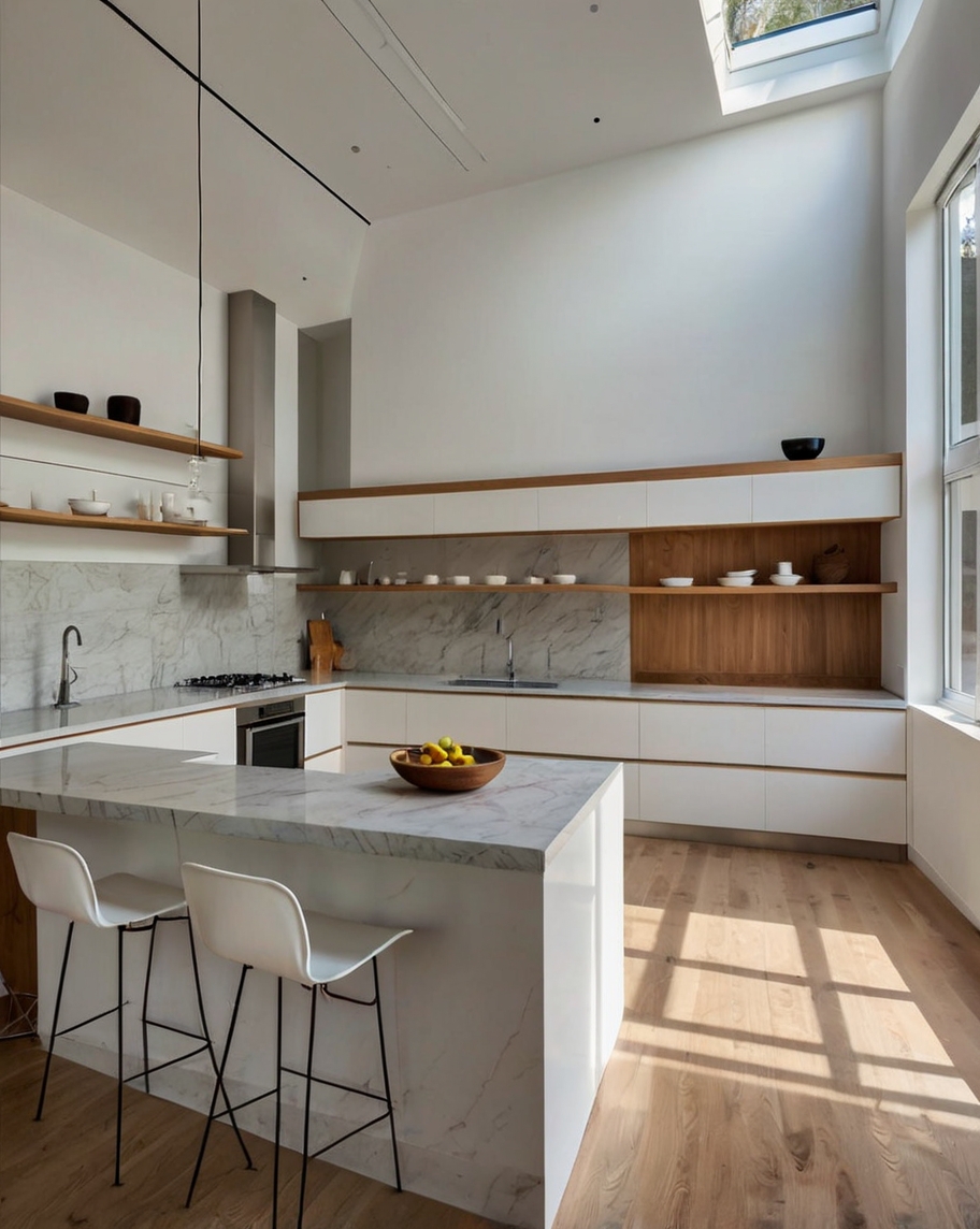 Default minimalist house with UShaped Kitchen Incorporate a Pe 2