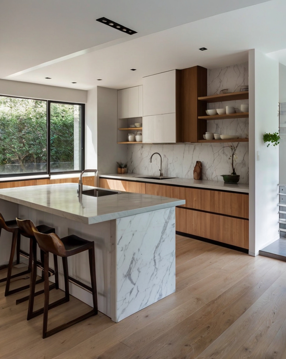 Default minimalist house with UShaped Kitchen Incorporate a Pe 3