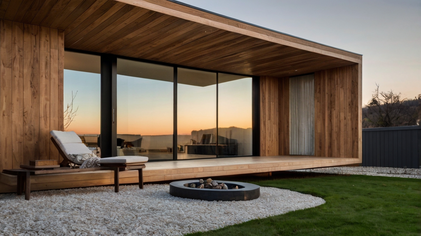 Default minimalist house with Wood Art for landscape 3