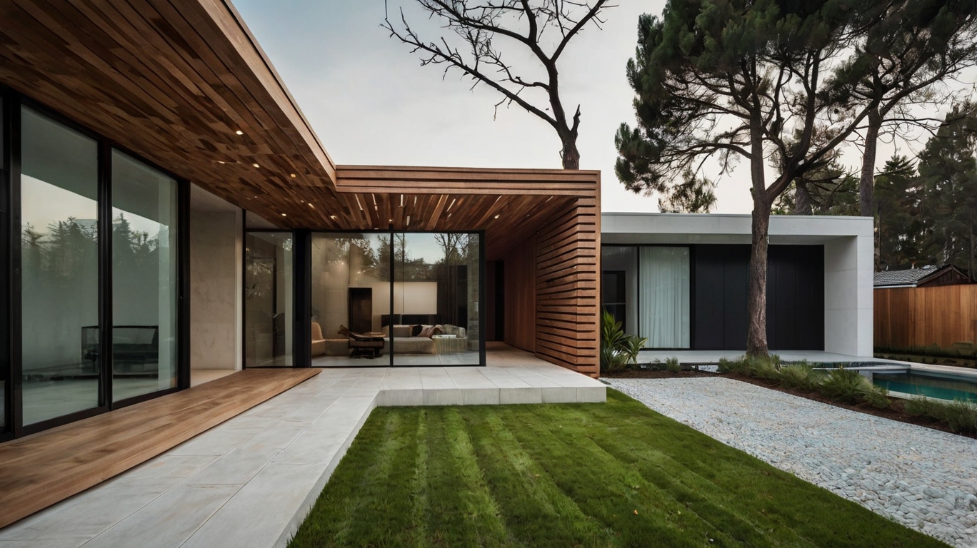 Default minimalist house with Wood Art for landscape best cutt 2