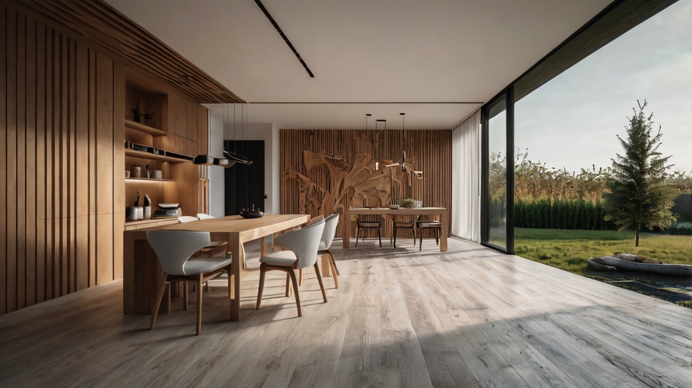 Default minimalist house with Wood Art for landscape best cutt 3