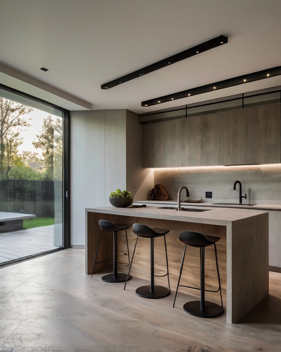 Default minimalist modern house with Modern Small Kitchen Natu 2