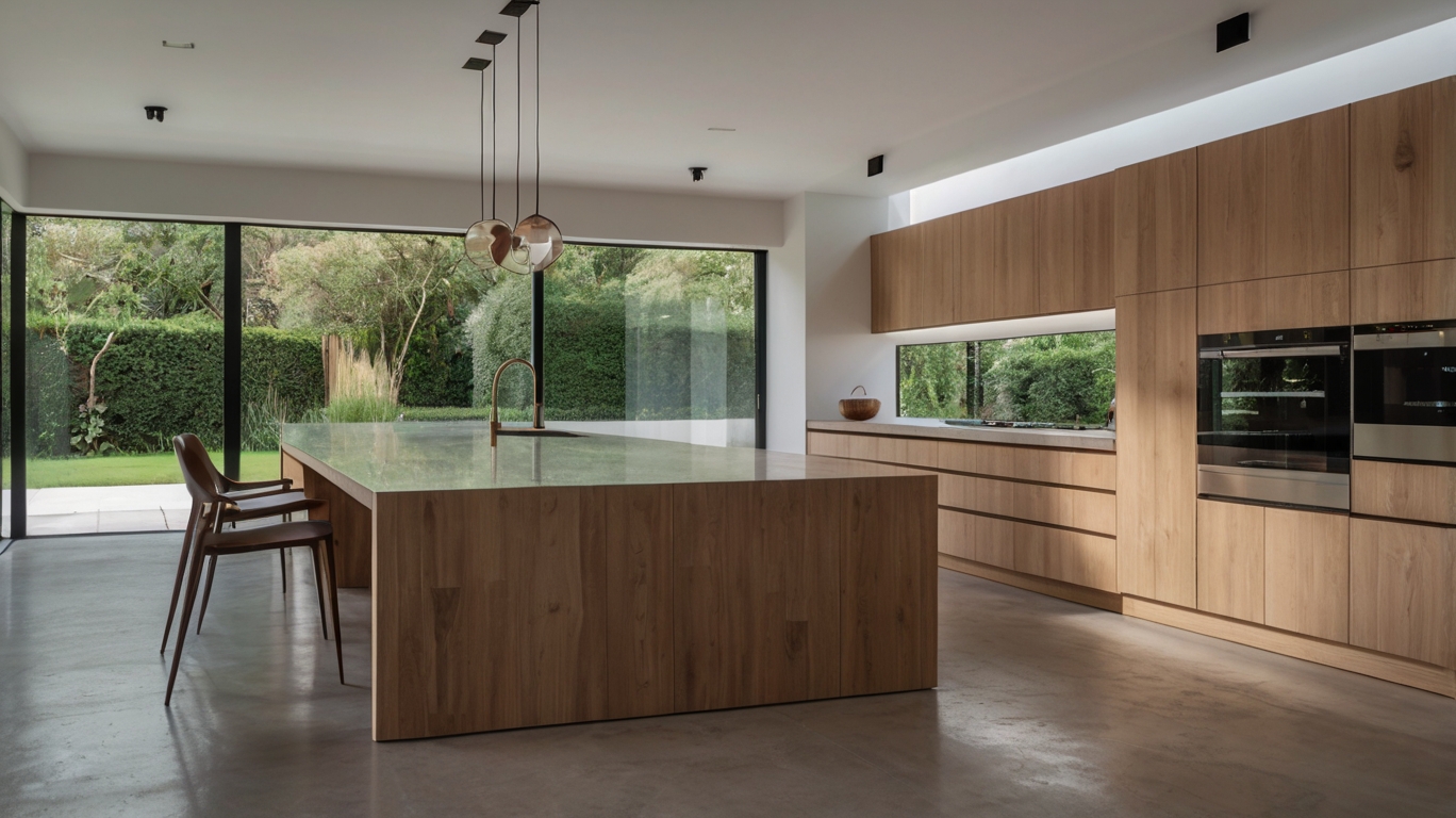 Default traditional Minimalist house with L Shaped Kitchens Ae 1 (1)