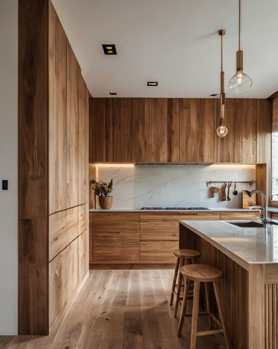 Default wooden Minimalist house with L Shaped Kitchens Aesthet 1 (1)