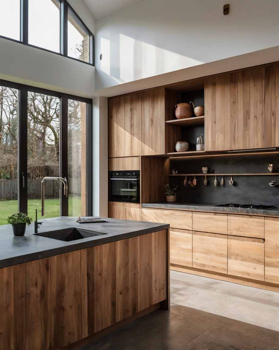 Default wooden Minimalist house with L Shaped Kitchens Aesthet 3 (1)