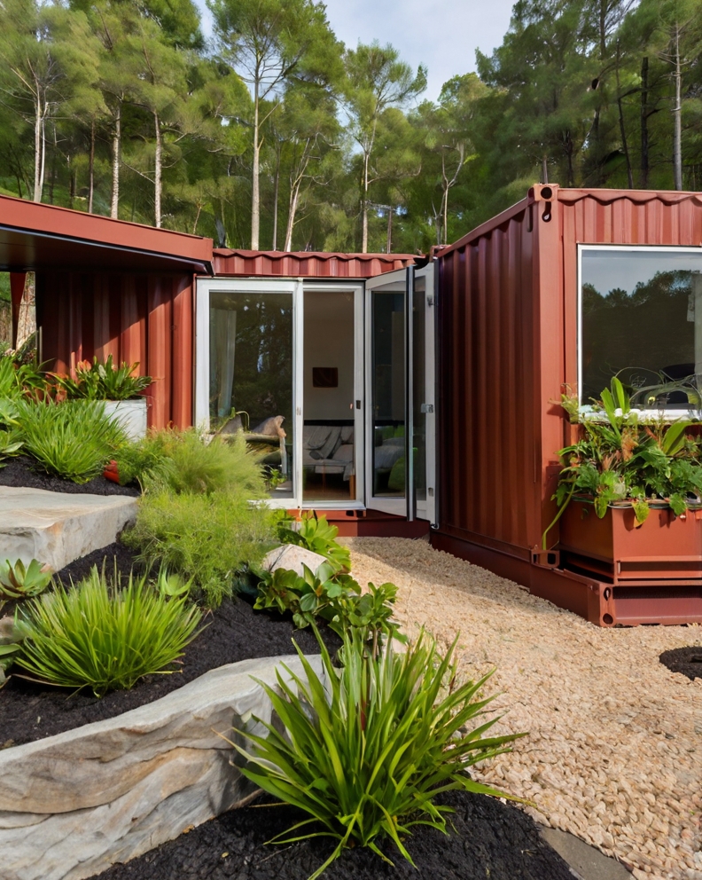 Default container House with Sloped front yard and plant groun 1