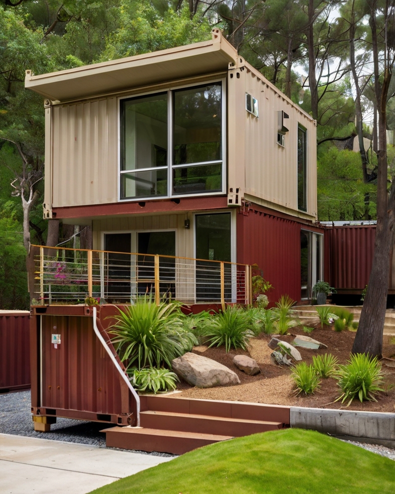 Default container House with Sloped front yard and plant groun 2