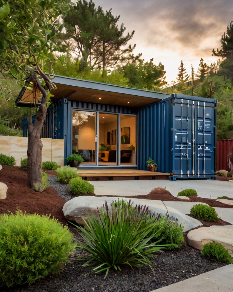 Default container House with Sloped front yard and plant groun 3