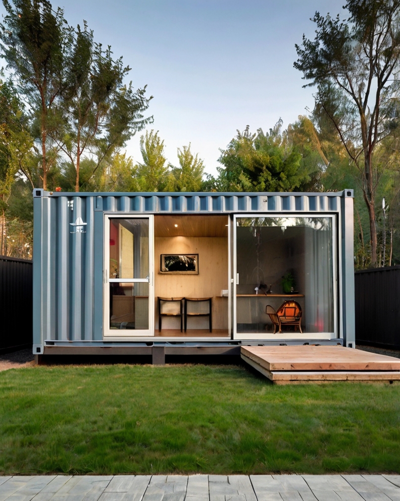 Default minimalist container house with small backyard ideas a 2