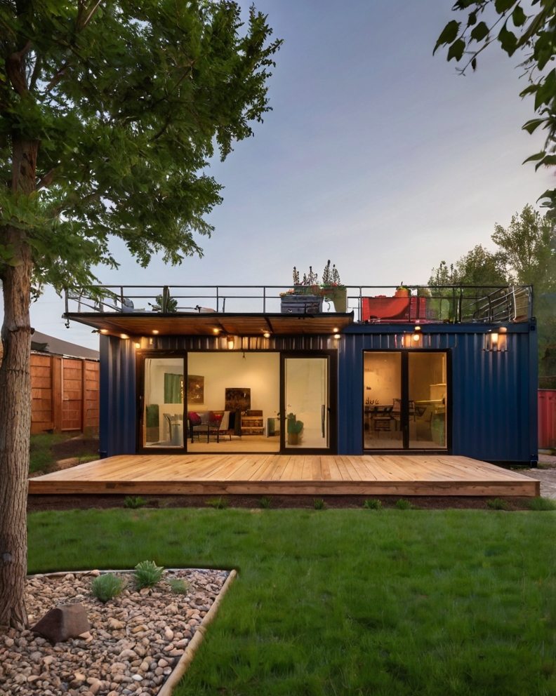 Leonardo Kino XL Colorado container house with Backyard Landsc 1 (1)