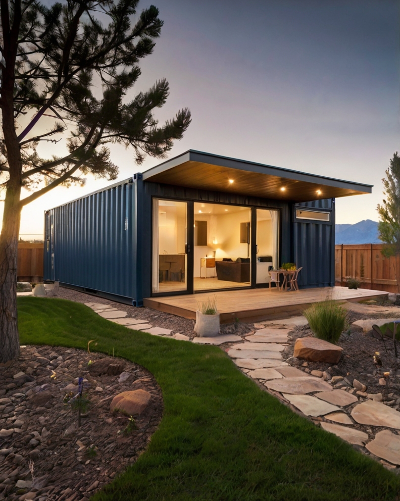 Leonardo Kino XL Colorado container house with Backyard Landsc 1 (2)